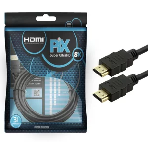 Cabo HDMI Classic 2.1 8K HDR 19 Pinos 1,5m  - PIX