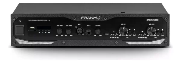 Amplificador Frahm Gr 5000 G5 70v Profissional Bt Bivolt Cor Preto