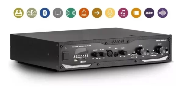 Amplificador Som Frahm Gr 5000 App Multi Channel Bt - Imagem 3
