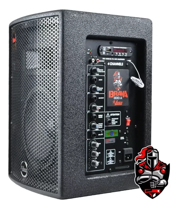 Caixa de Som Leacs Ativa Brava 800 4 Canais 150w Rms 8pol - Image 4