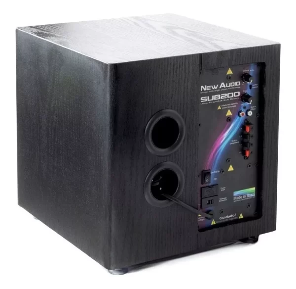 Subwoofer Ativo Newaudio 8 Polegadas Sub200 200w Clean Preto - Image 2