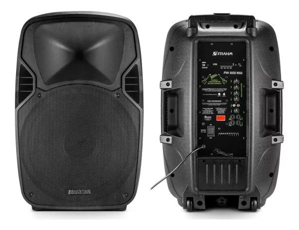 Caixa Som Ativa Pw-600 Wireless Connect Frahm 600w Rms Bt Cor Preto 110V/220V - Imagem 3