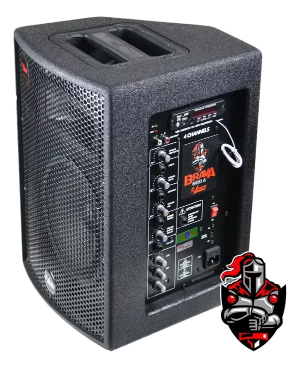 Caixa de Som Leacs Ativa Brava 800 4 Canais 150w Rms 8pol - Image 5