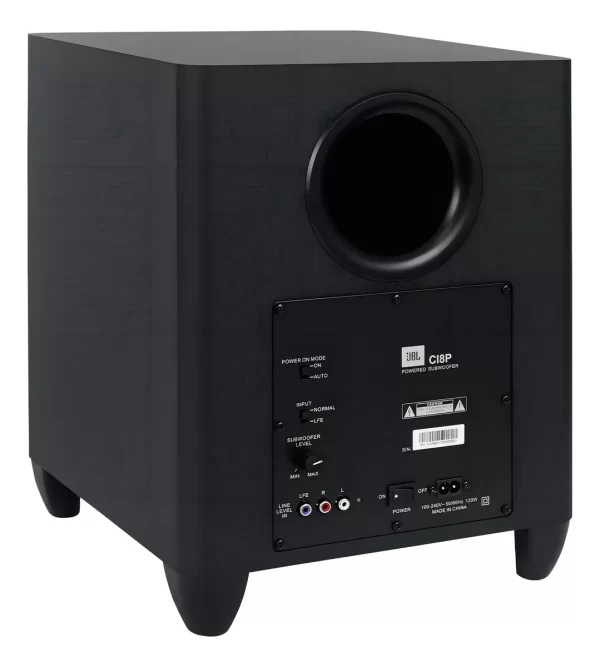Subwoofer Jbl Ci8p Ativo 100w Rms 8 Polegadas Preto Bivolt - Imagem 3