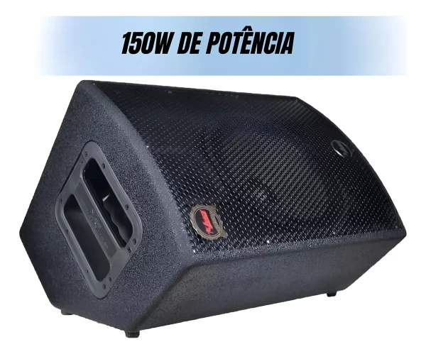 Caixa de Som 1000 Leacs Caixa Ativa 10 Pol 150w Rms Bivolt Preta - Image 3