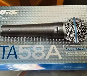 Microfone Shure Beta 58a Dinâmico Supercardióide Original