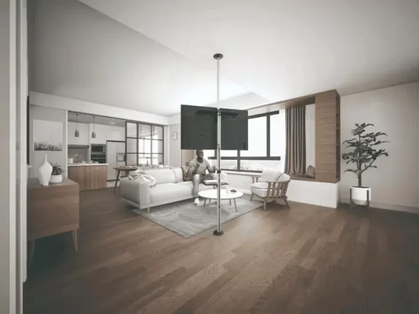 Suporte De Tv Teto Ao Piso / Chão Tv De 32 A 70 Polegadas SKYFULL-2700 - Multivisao - Imagem 3